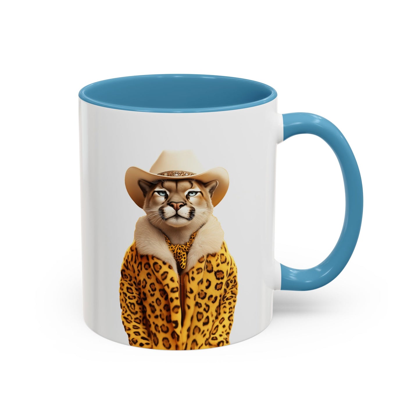 Coffee Mug - Cool Cat in Leopard Fur