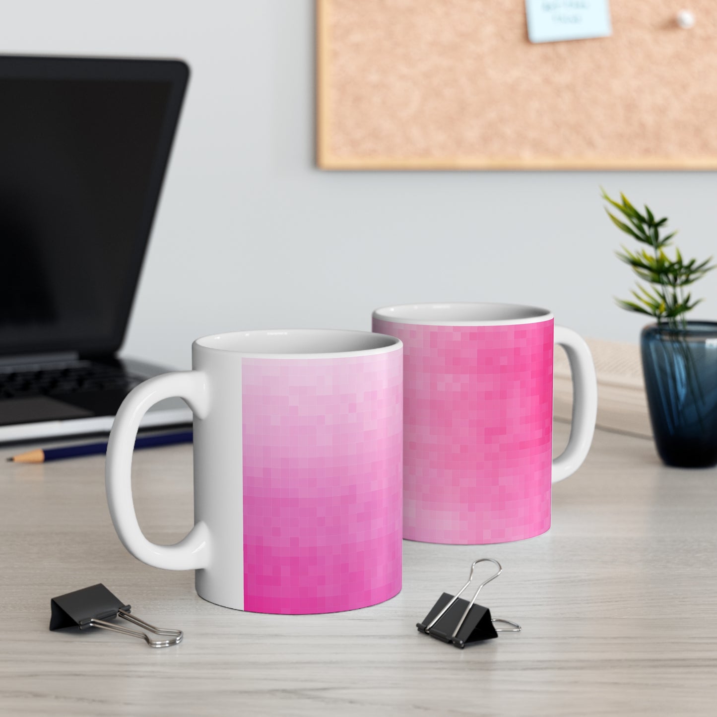 11oz / 15oz Mug - Pink Pixels
