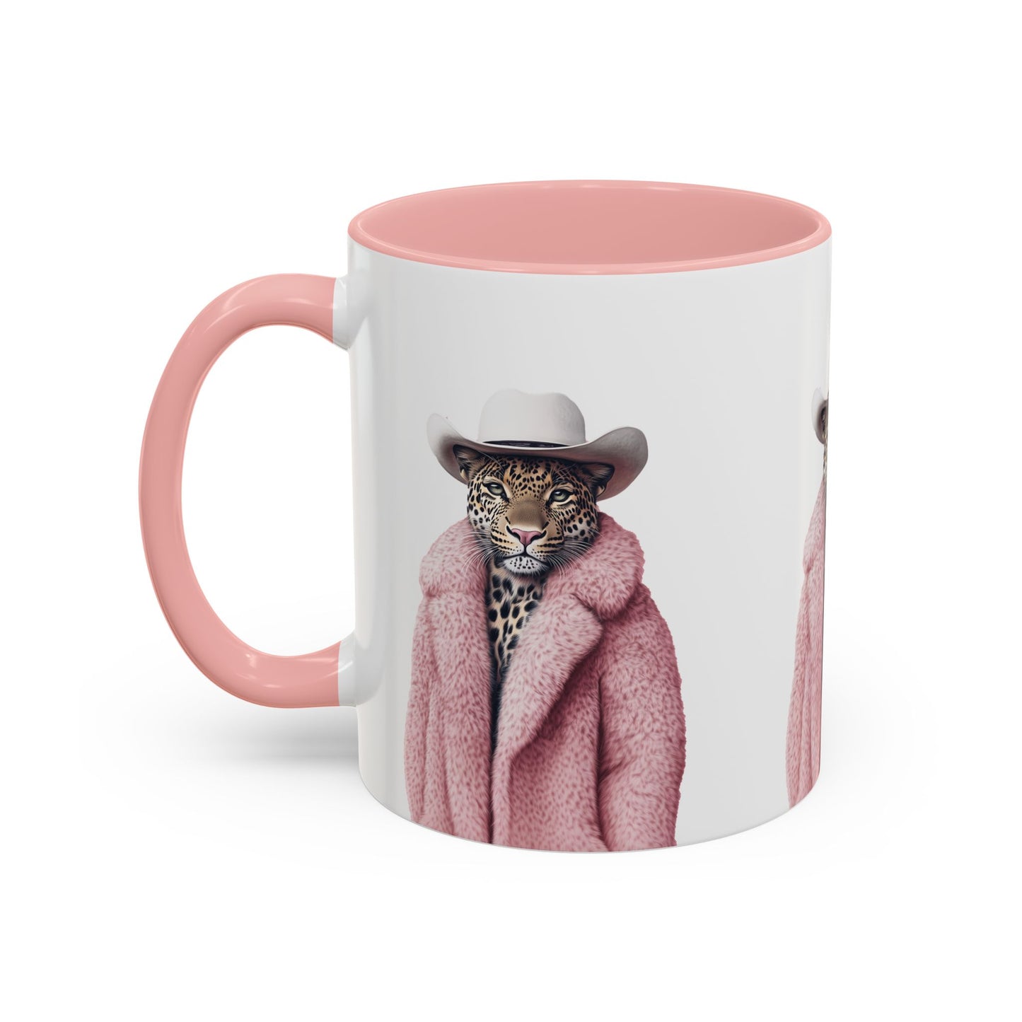 Accent Coffee Mug - Cool Cat Leopard