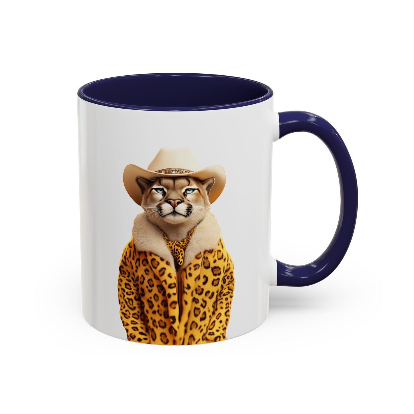 Coffee Mug - Cool Cat in Leopard Fur