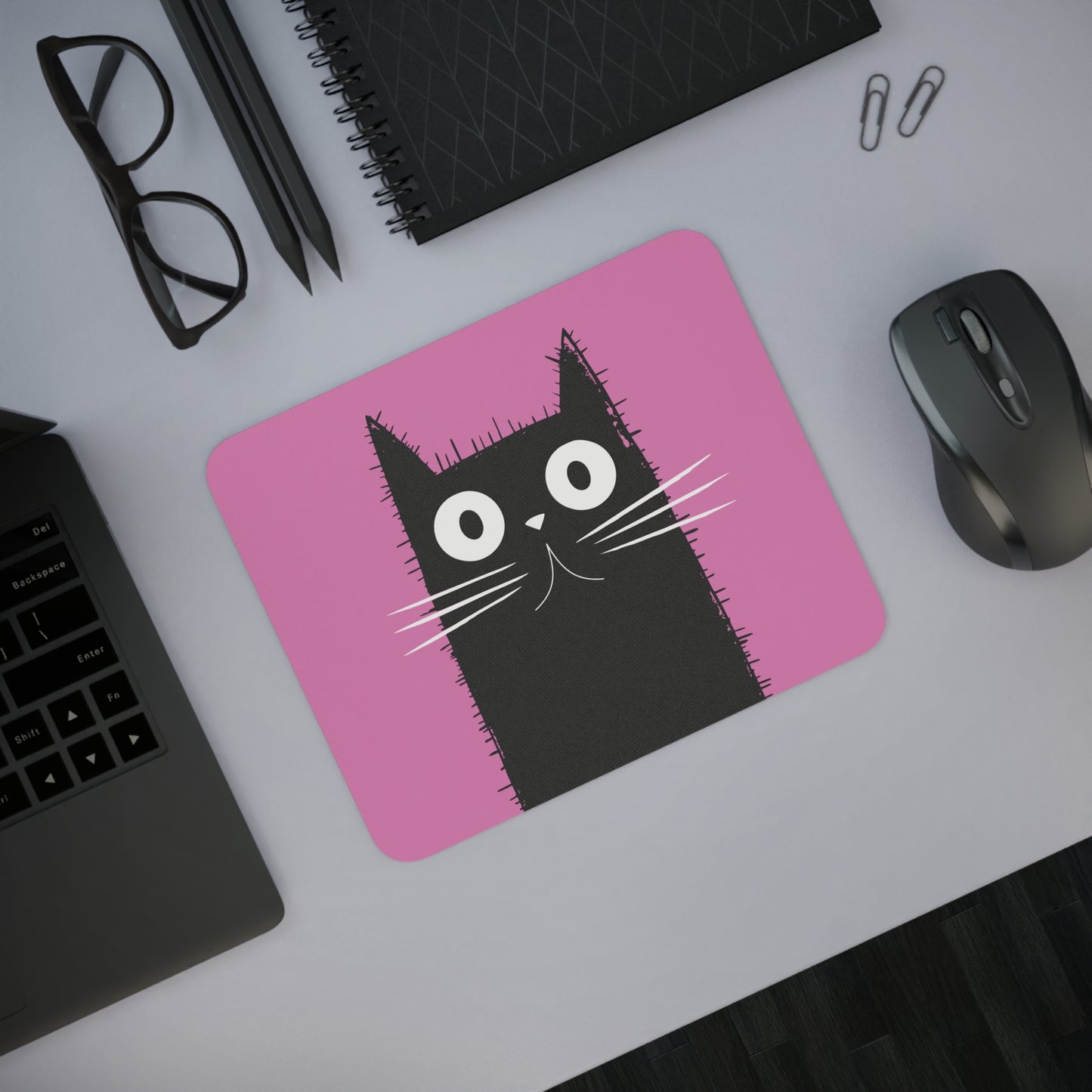 Mouse Mat - Black Cat