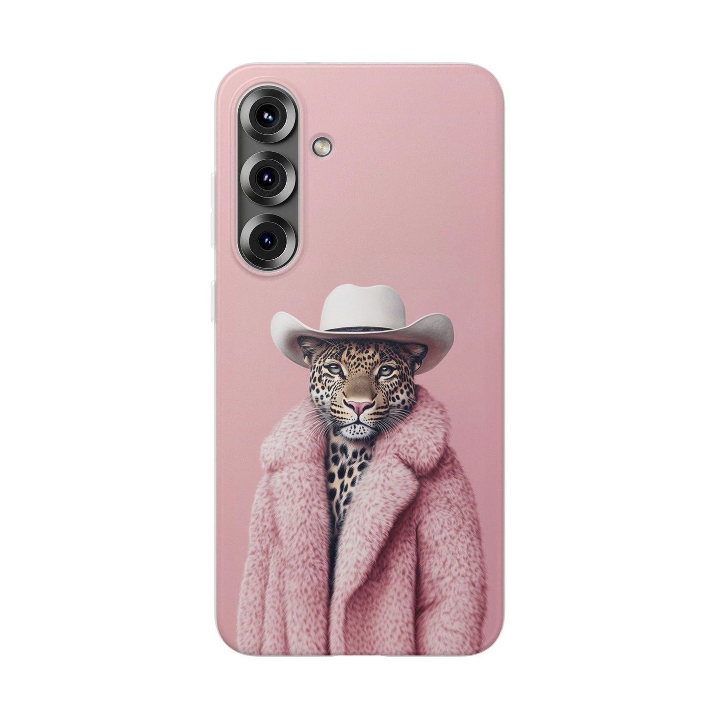 Leopard Fur Coat - Flexi Case
