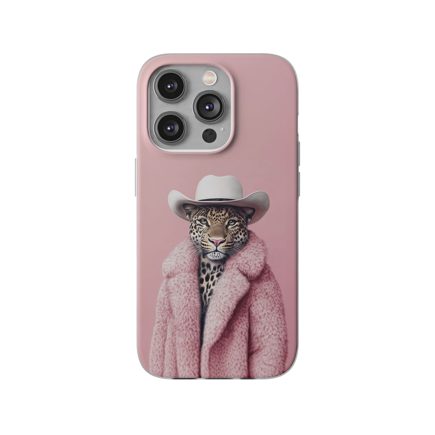 Leopard Fur Coat - Flexi Case