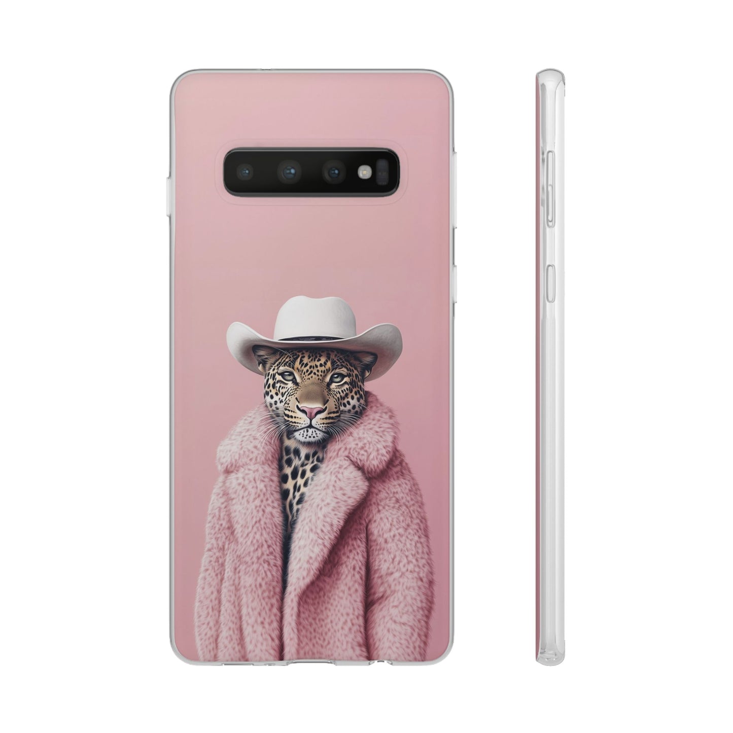 Leopard Fur Coat - Flexi Case