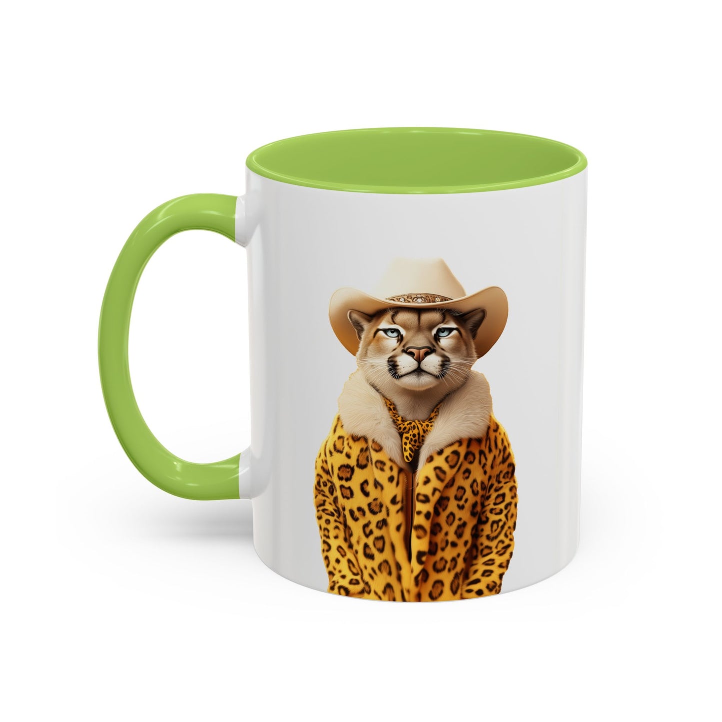 Coffee Mug - Cool Cat in Leopard Fur