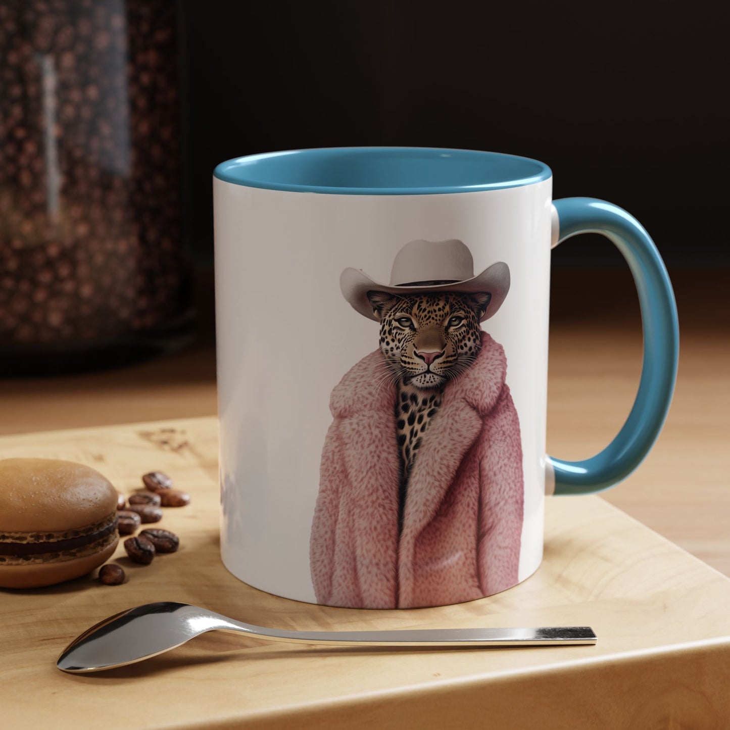 Coffee Mug - Cool Cat in Pink Fur