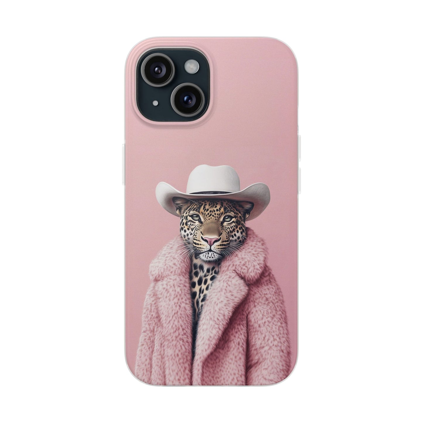 Leopard Fur Coat - Flexi Case