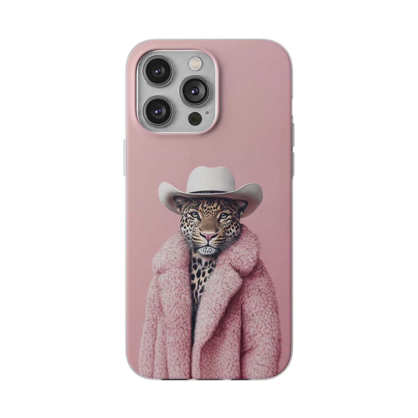 Leopard Fur Coat - Flexi Case