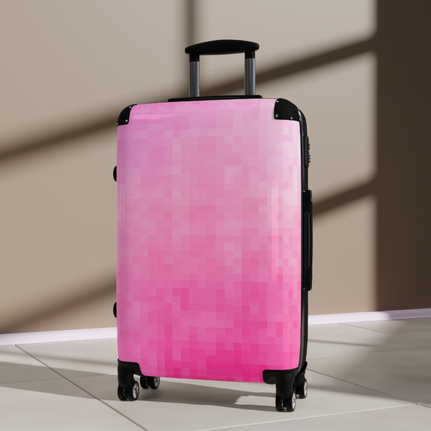 Suitcase 3 Sizes - Pink Matrix