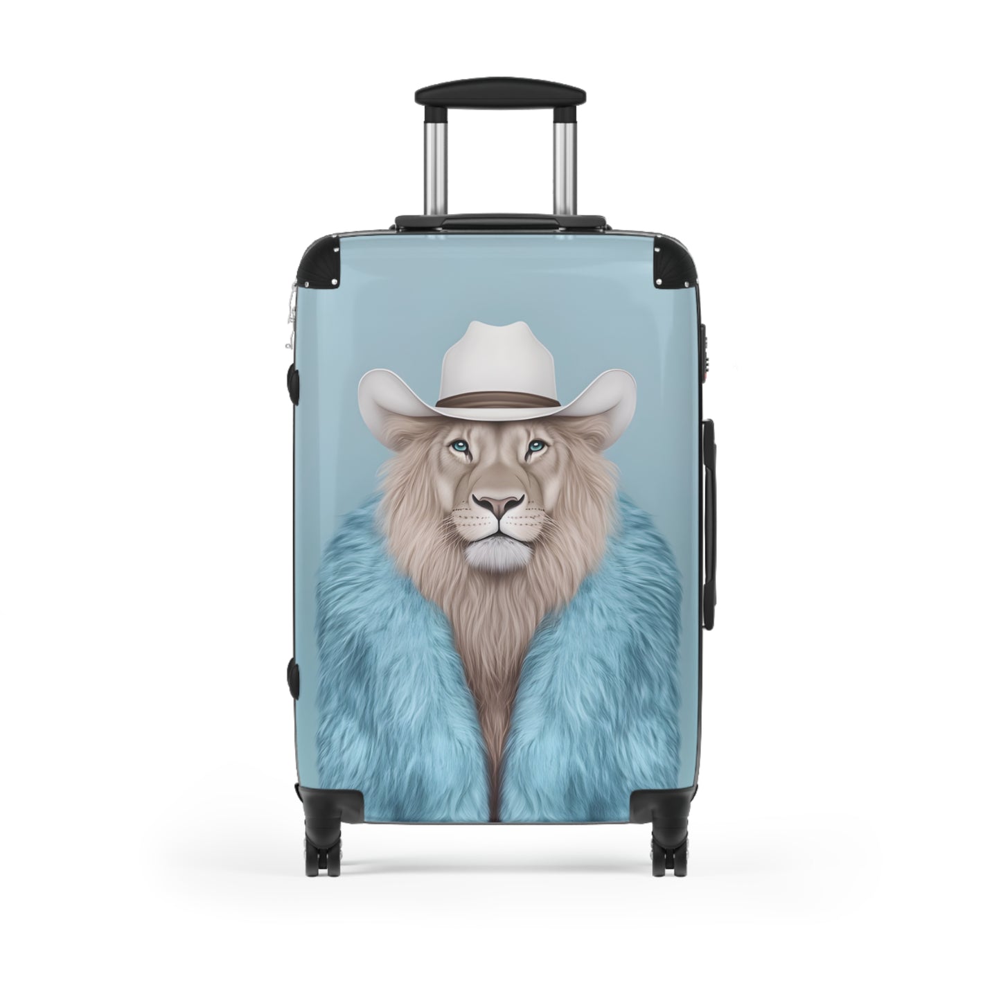 Suitcase 3 Sizes - Blue Case Cool Cat