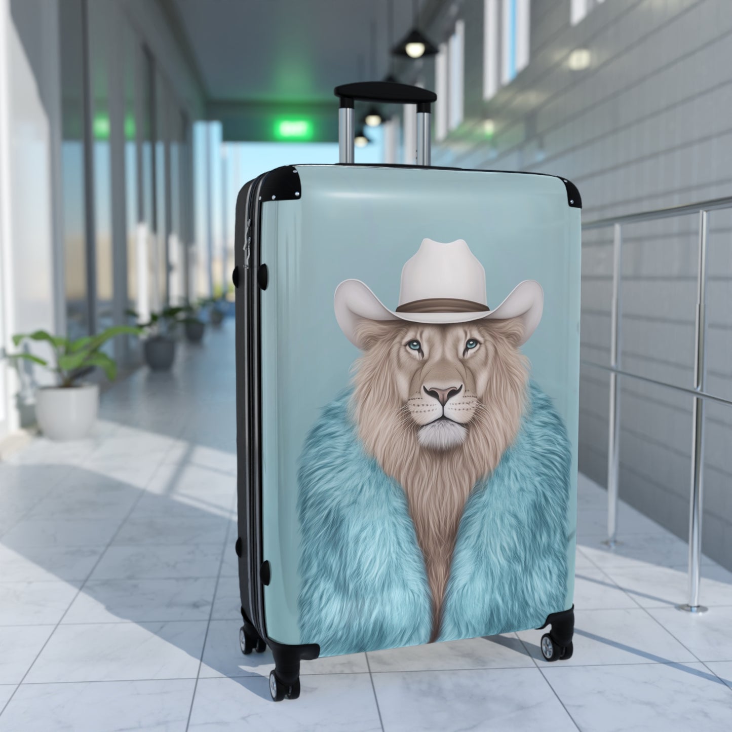 Lion in Fur Coat - Suitcase