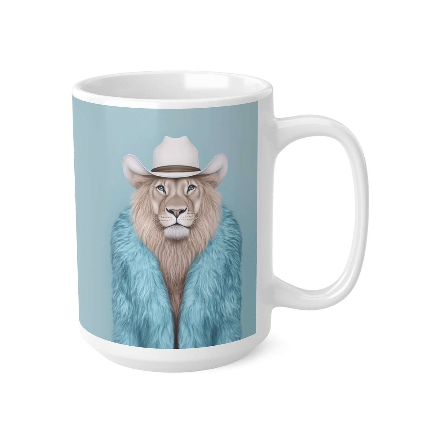 Coffee Mug - Cool Cat - Lion in Fur Coat