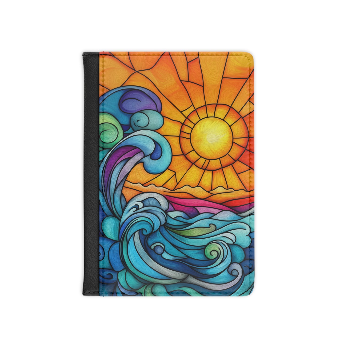 Colorful Waves Passport Cover