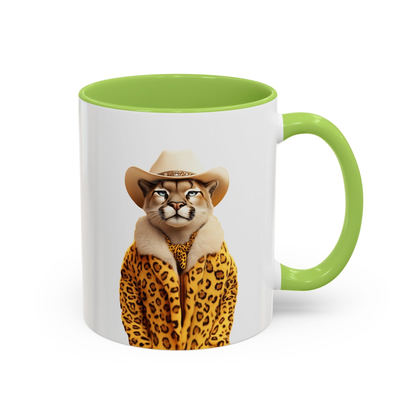 Coffee Mug - Cool Cat in Leopard Fur