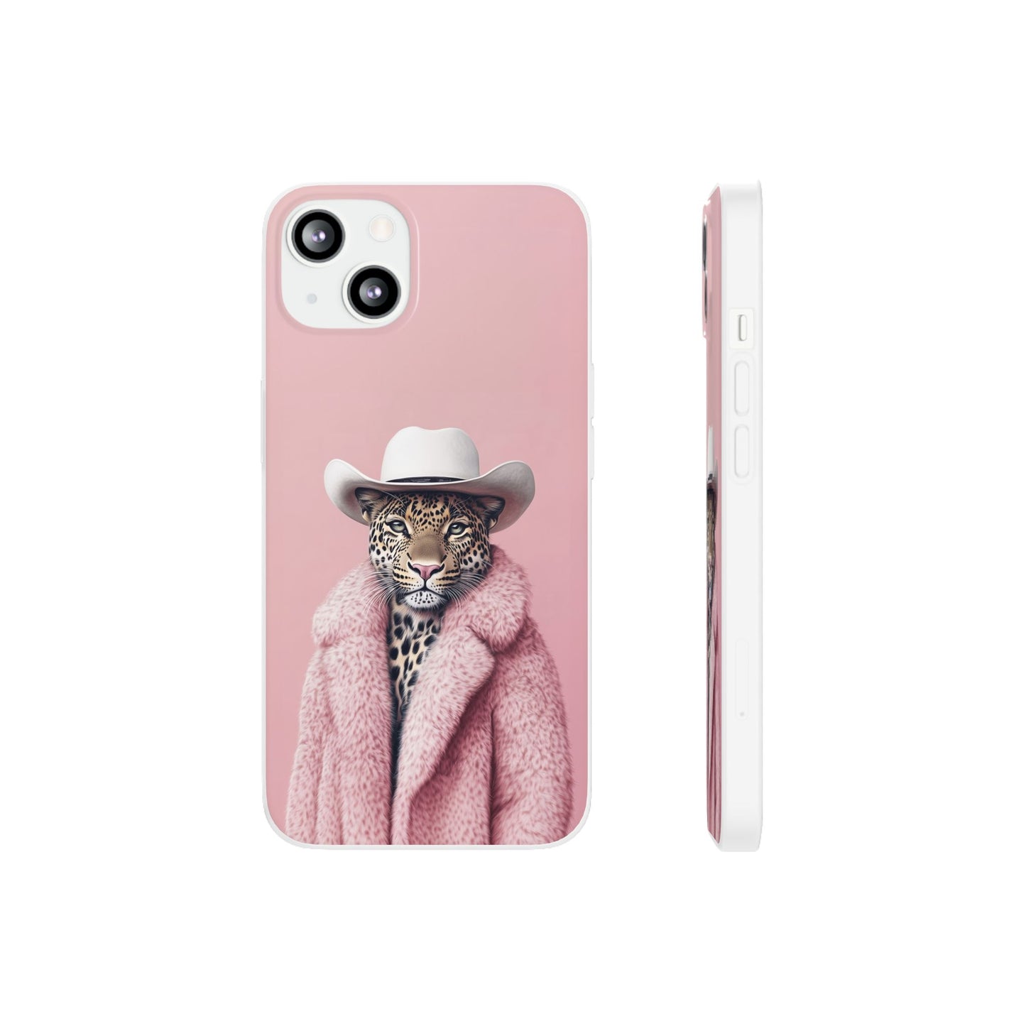Leopard Fur Coat - Flexi Case