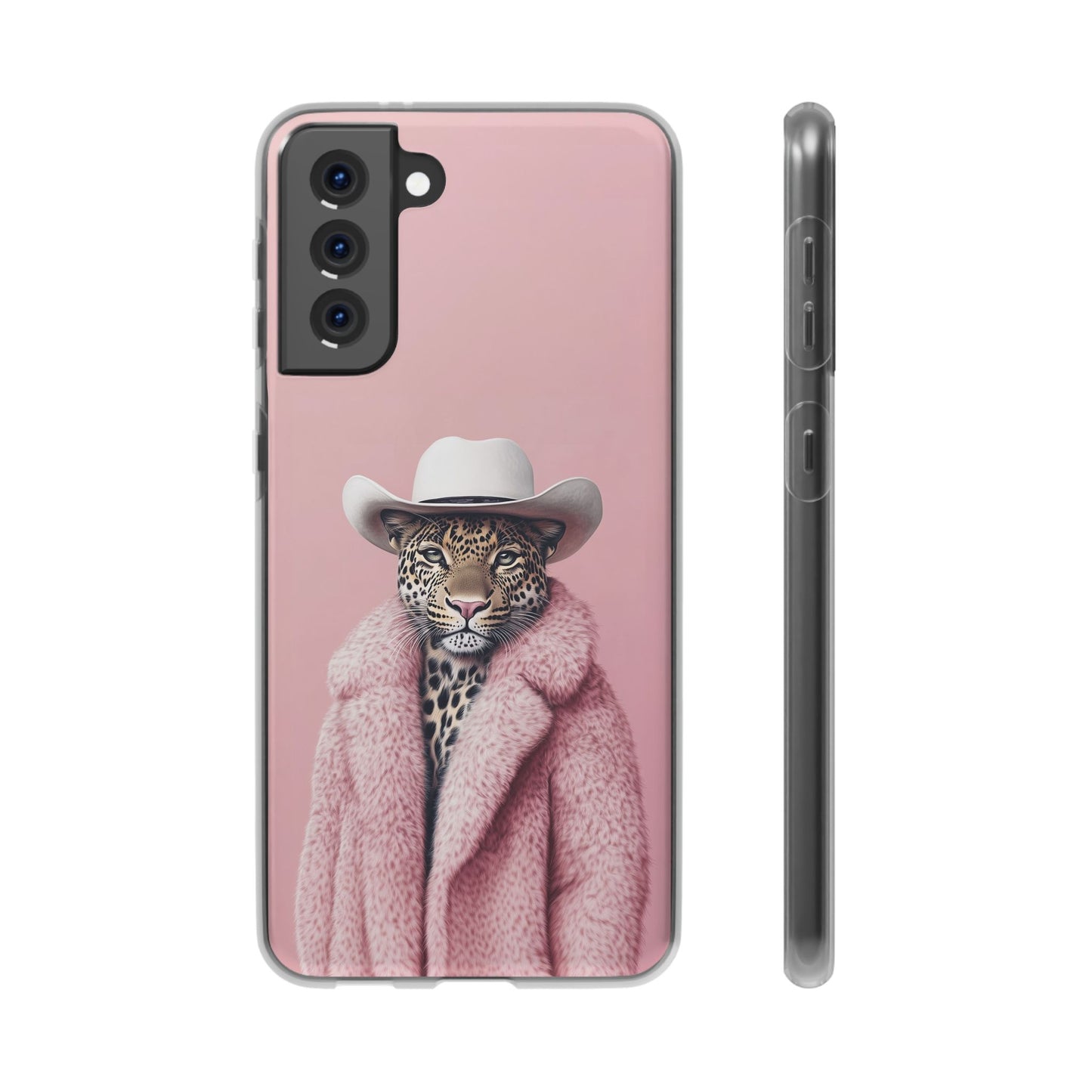 Leopard Fur Coat - Flexi Case