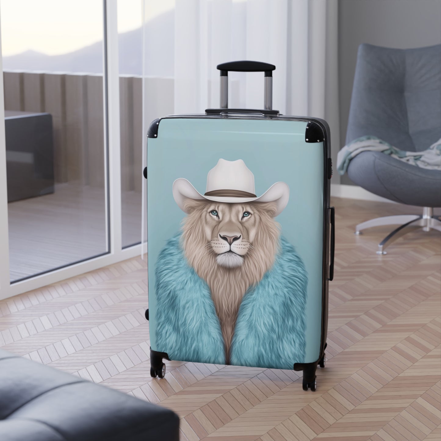 Lion in Fur Coat - Suitcase