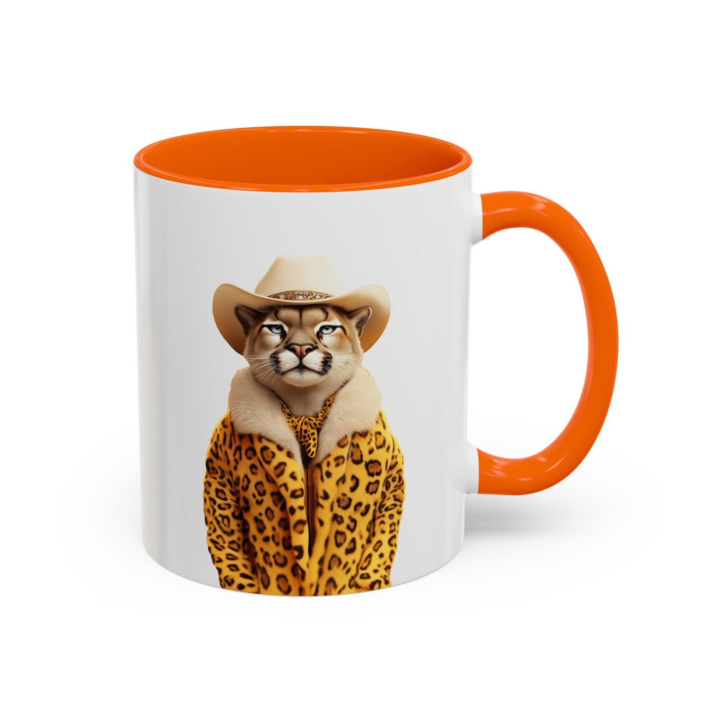 Coffee Mug - Cool Cat in Leopard Fur