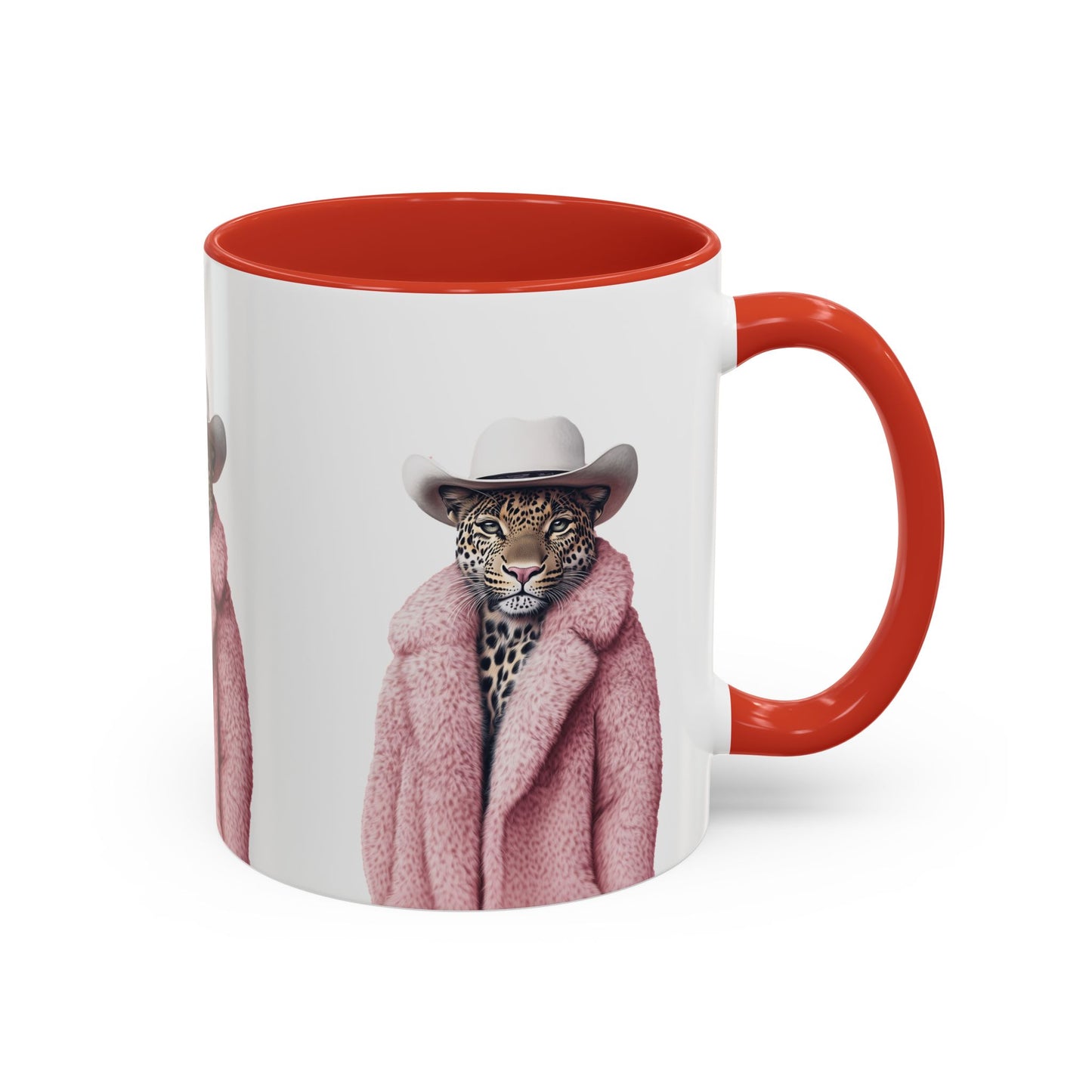 Accent Coffee Mug - Cool Cat Leopard