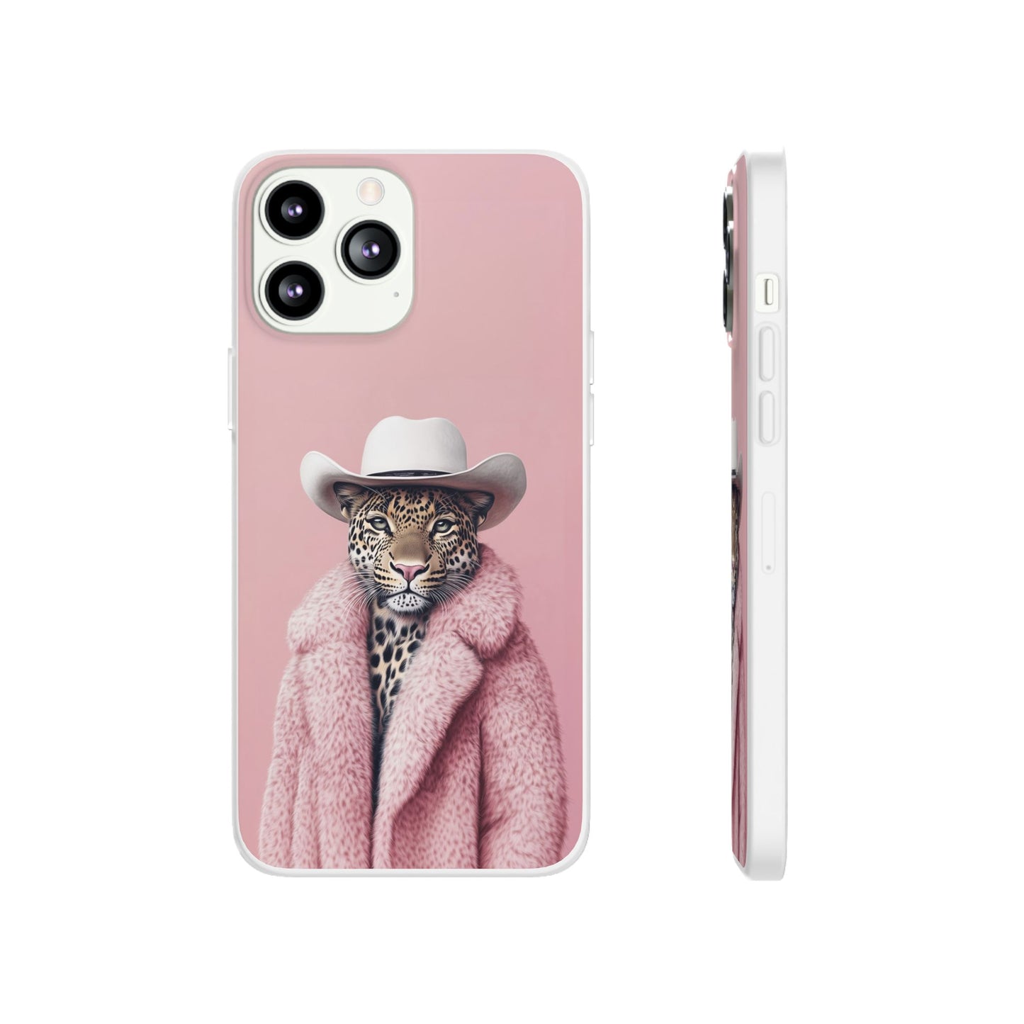 Leopard Fur Coat - Flexi Case
