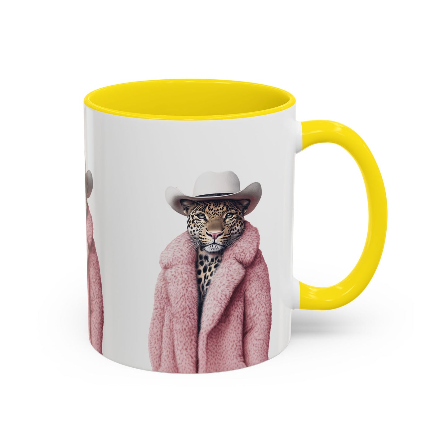 Accent Coffee Mug - Cool Cat Leopard
