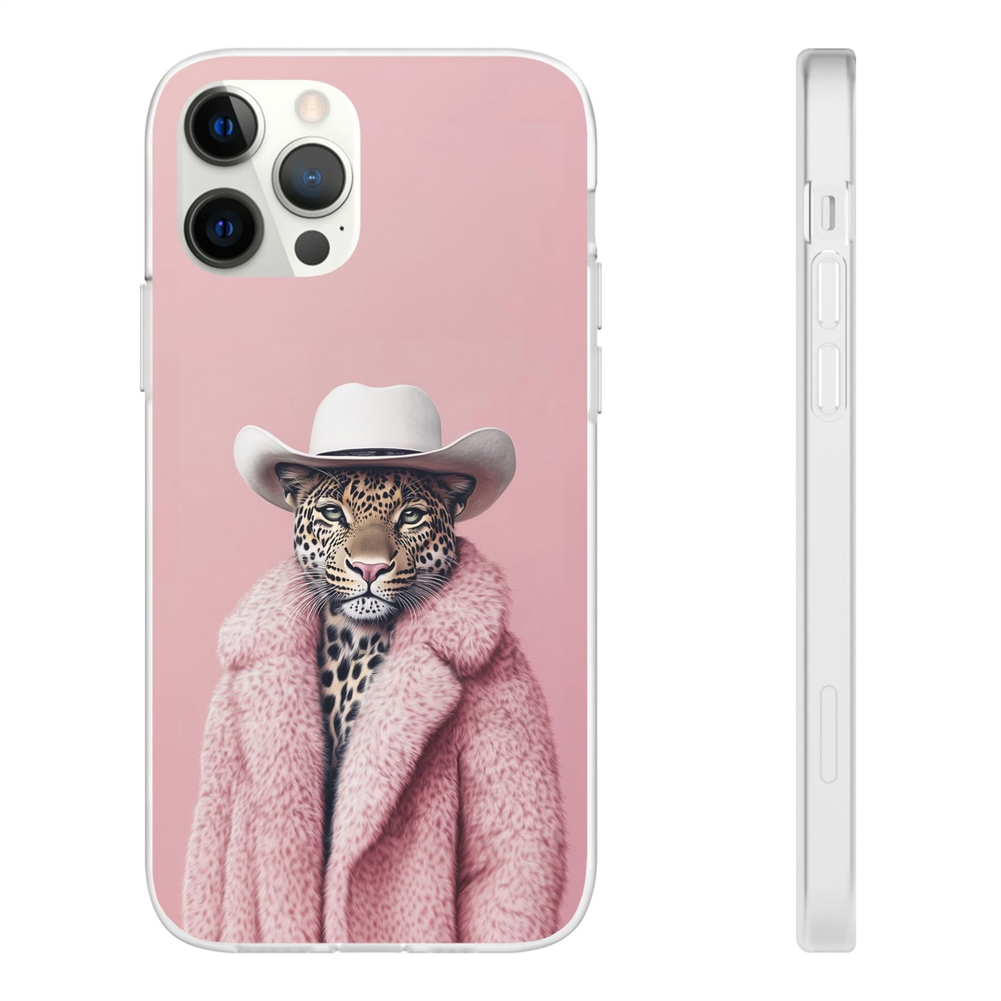 Leopard Fur Coat - Flexi Case