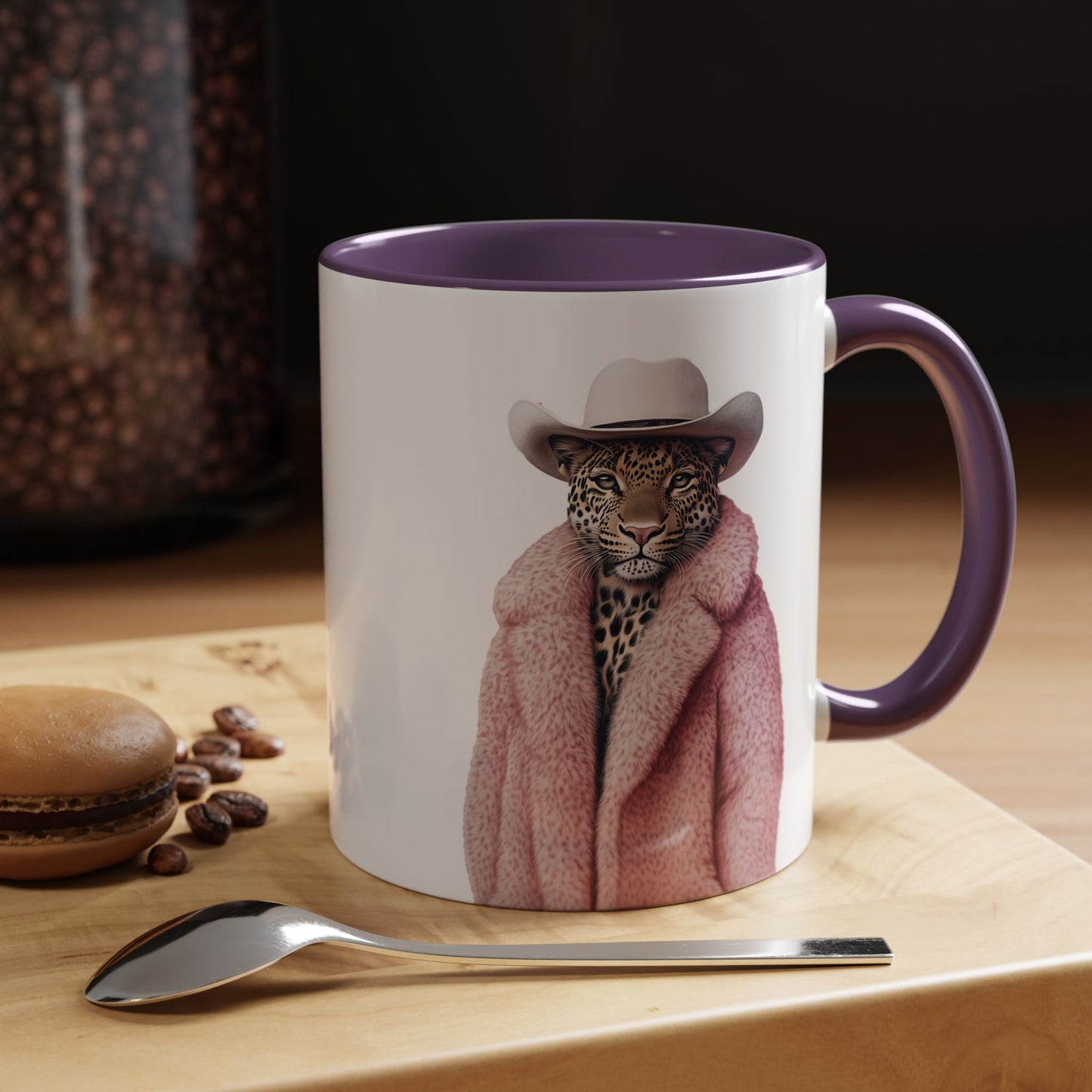Coffee Mug - Cool Cat in Pink Fur