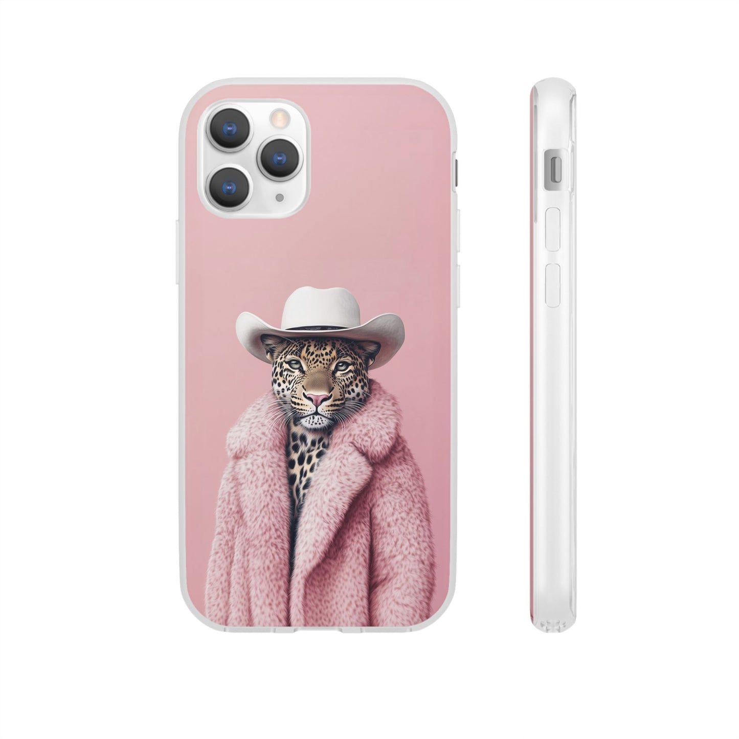 Leopard Fur Coat - Flexi Case