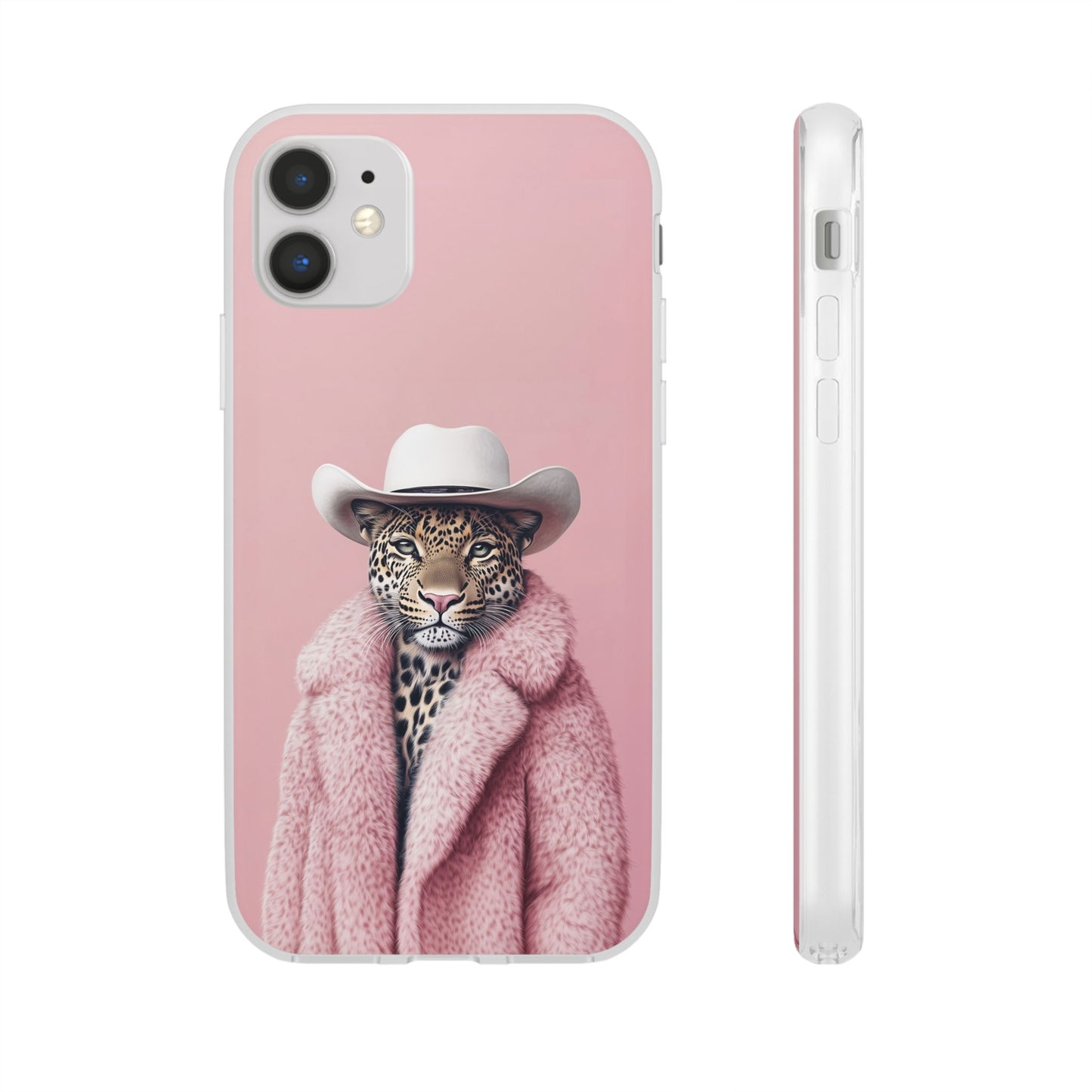 Leopard Fur Coat - Flexi Case