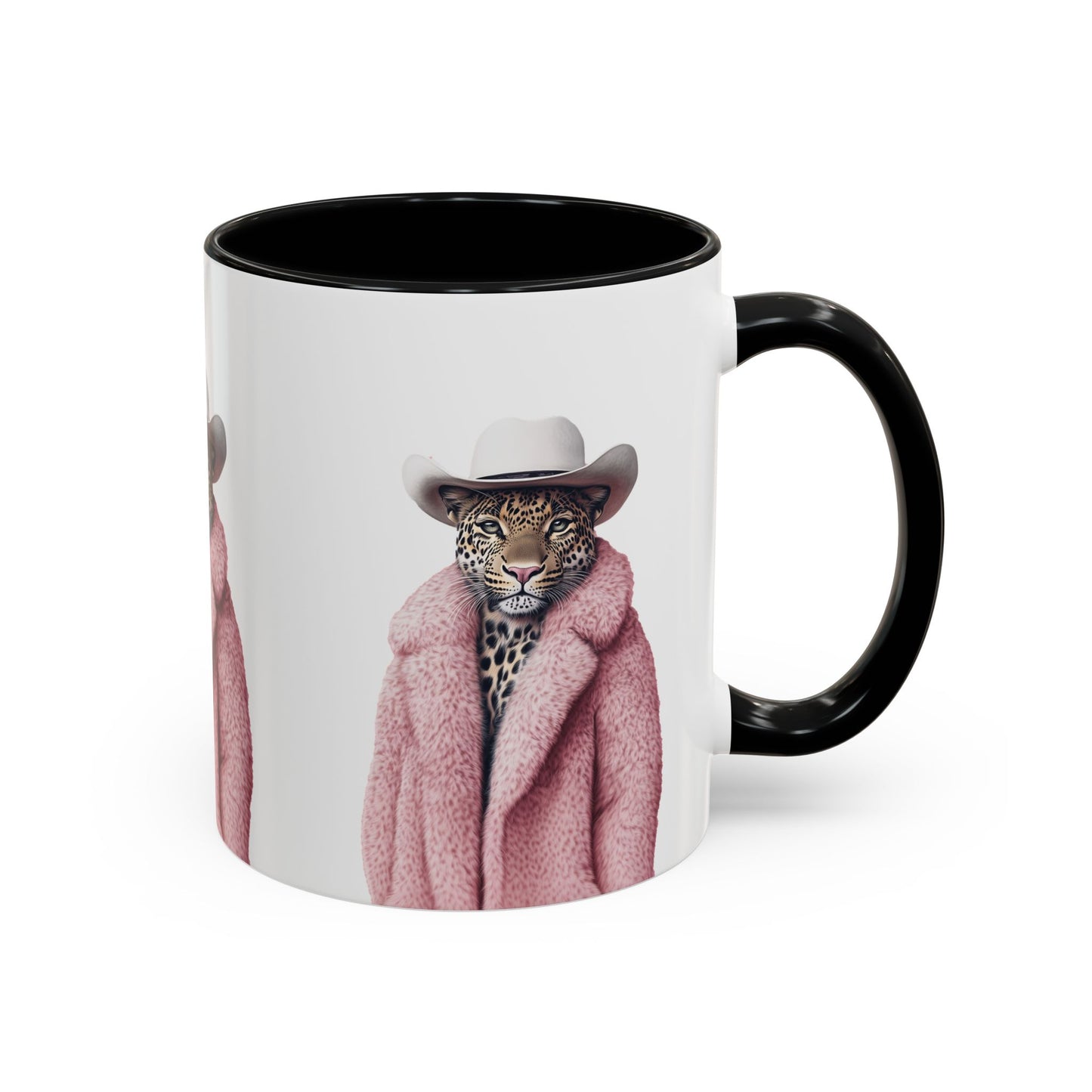 Accent Coffee Mug - Cool Cat Leopard