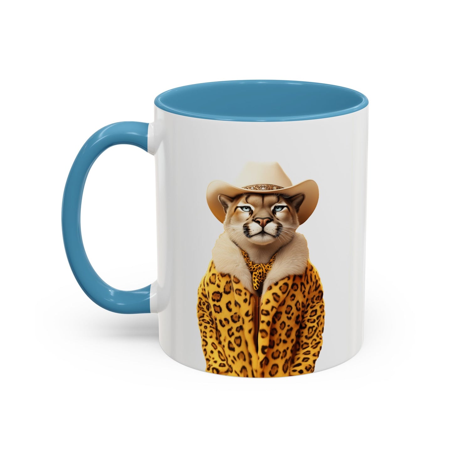 Coffee Mug - Cool Cat in Leopard Fur