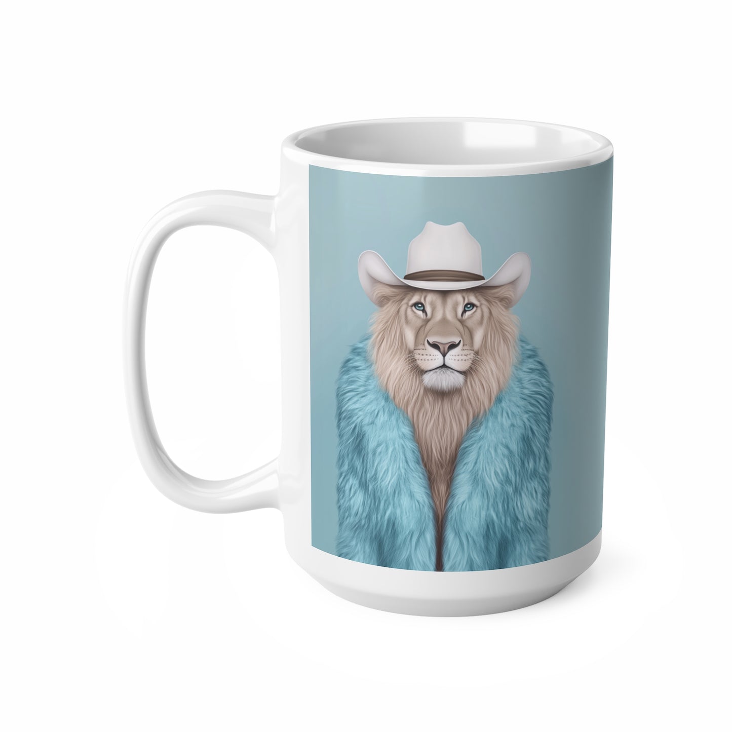 Coffee Mug - Cool Cat - Lion in Fur Coat