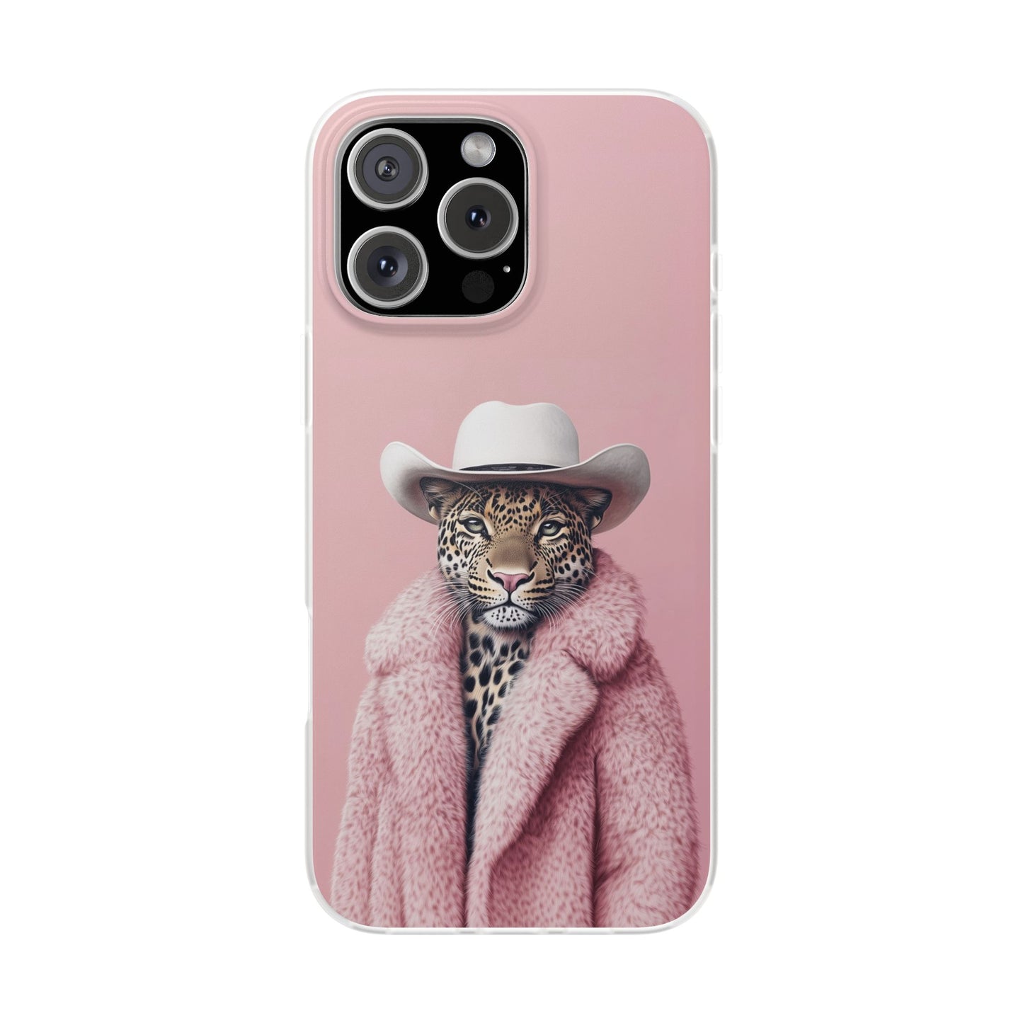 Leopard Fur Coat - Flexi Case