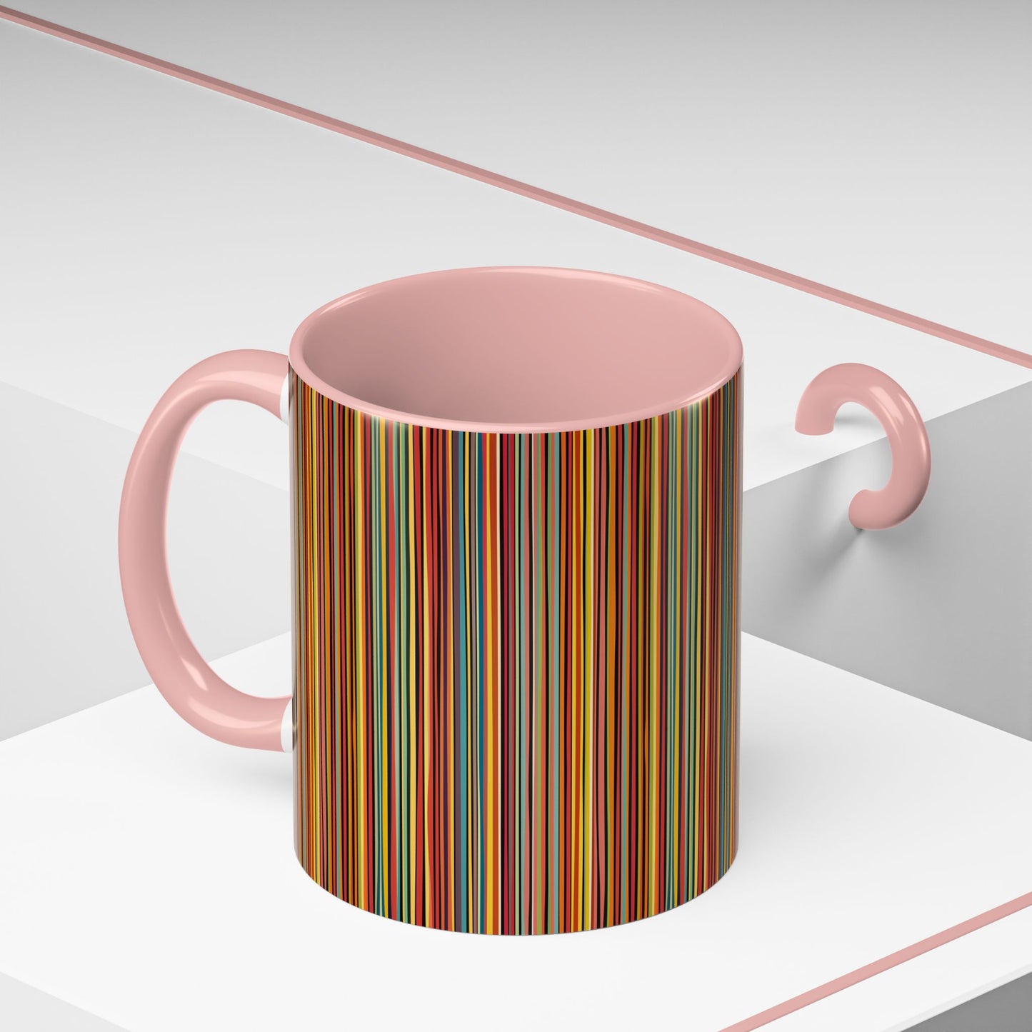 Coffee Mug - Vibrant Coloured Lines