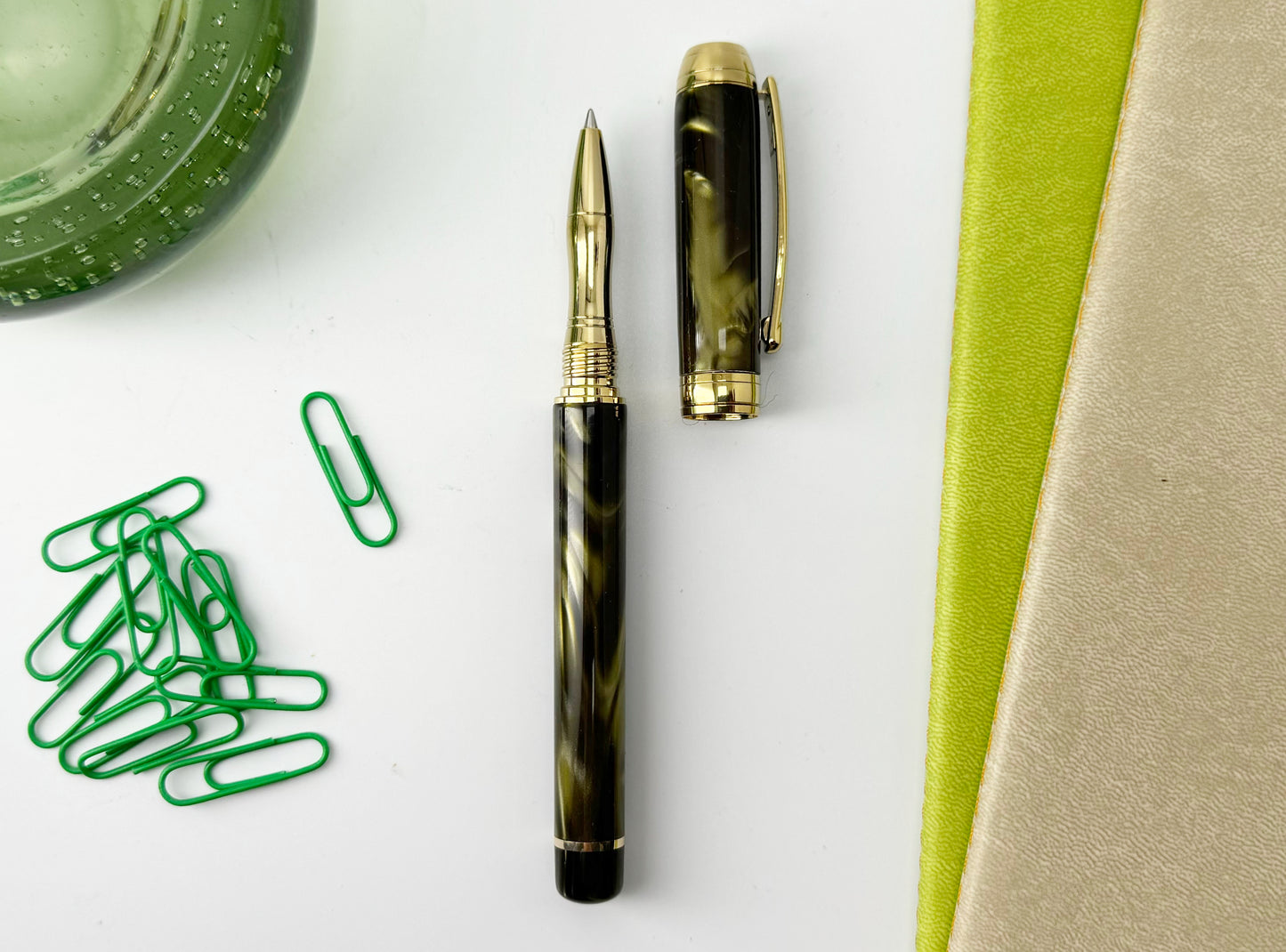 Handcrafted luxury rollerball pen