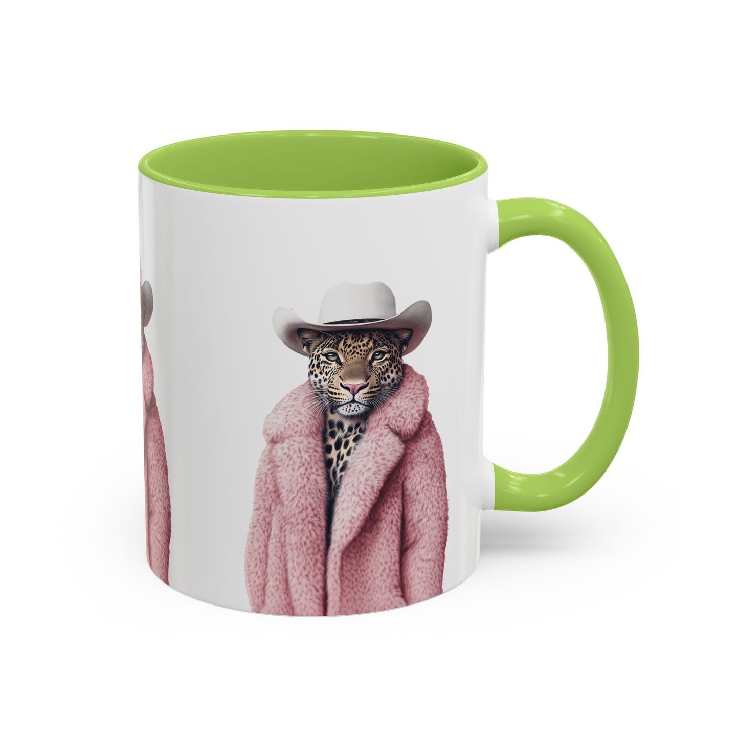 Accent Coffee Mug - Cool Cat Leopard