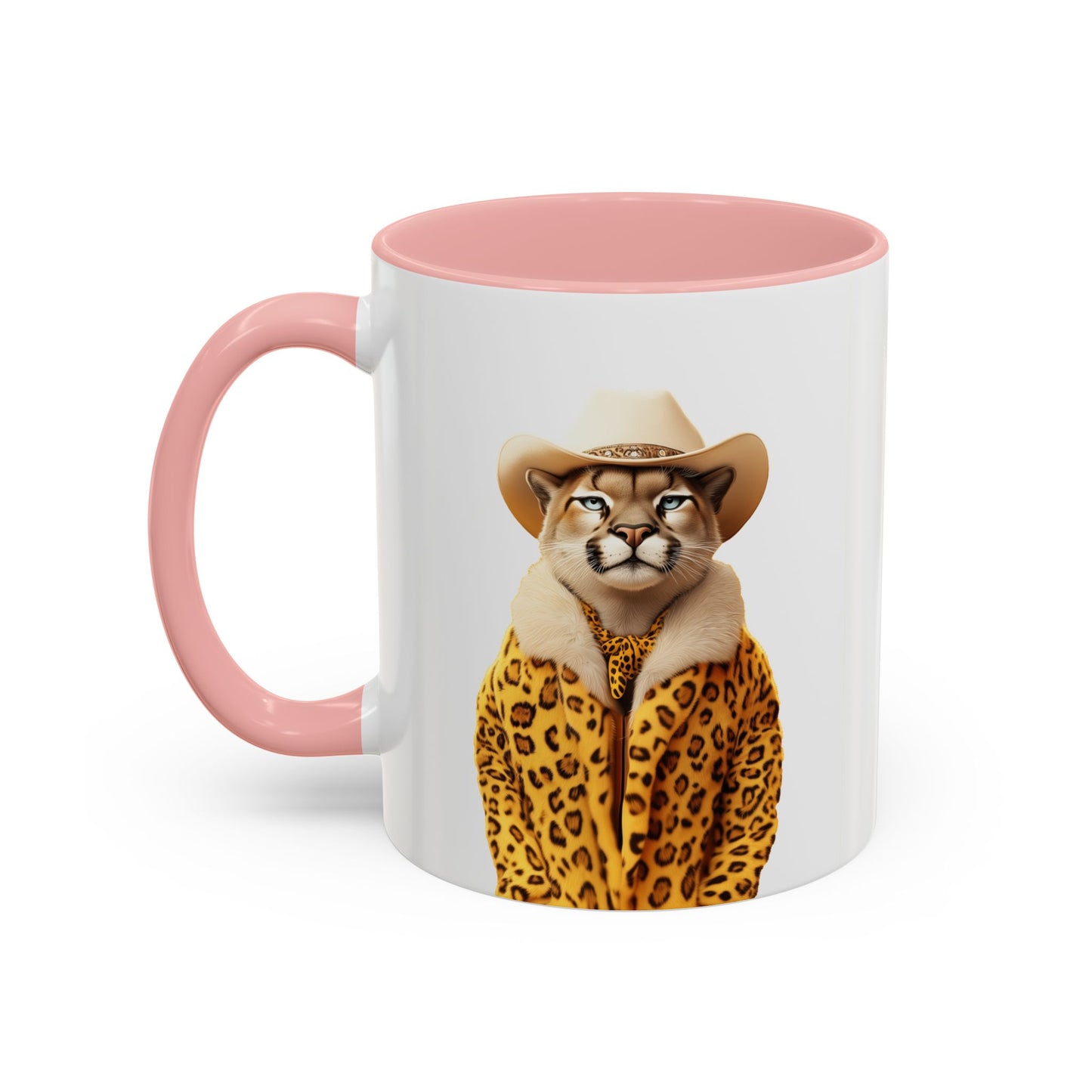 Coffee Mug - Cool Cat in Leopard Fur