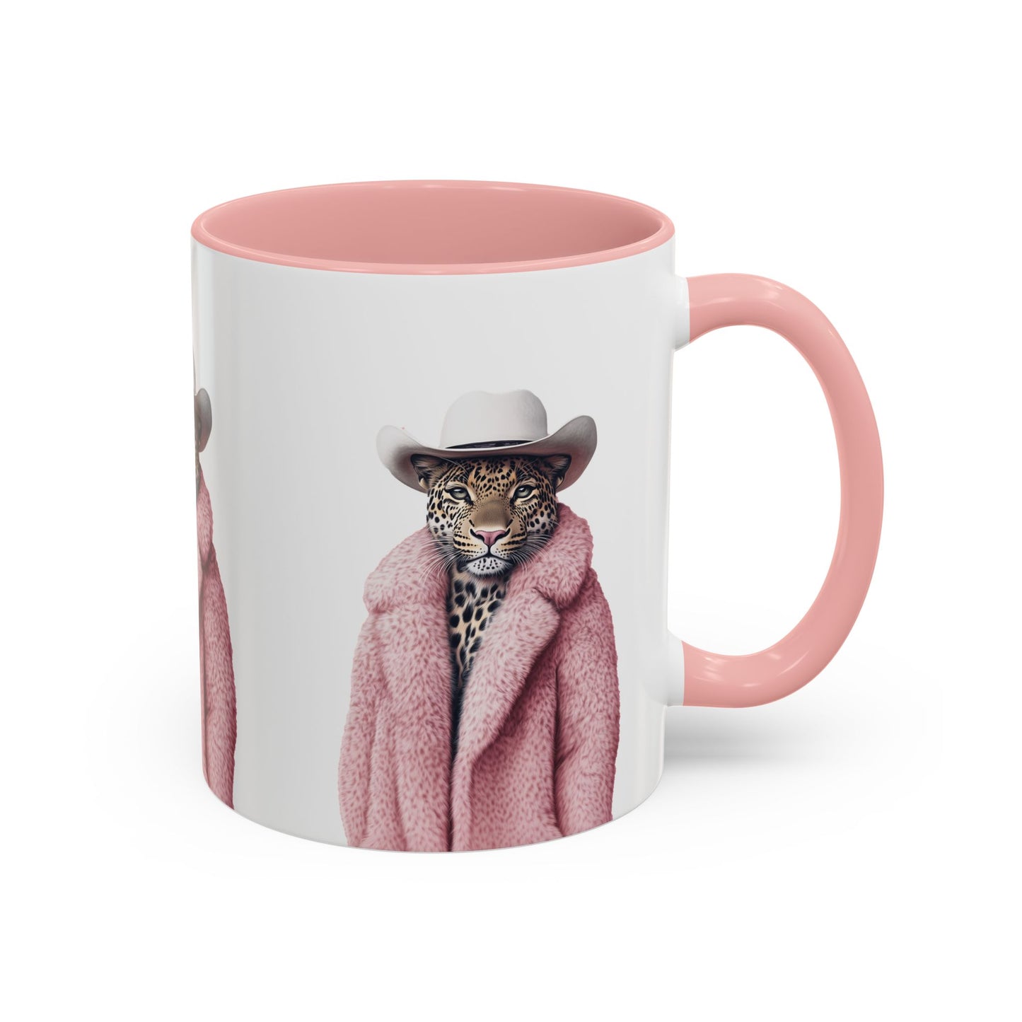 Accent Coffee Mug - Cool Cat Leopard