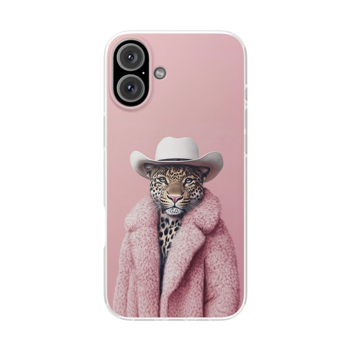 Leopard Fur Coat - Flexi Case