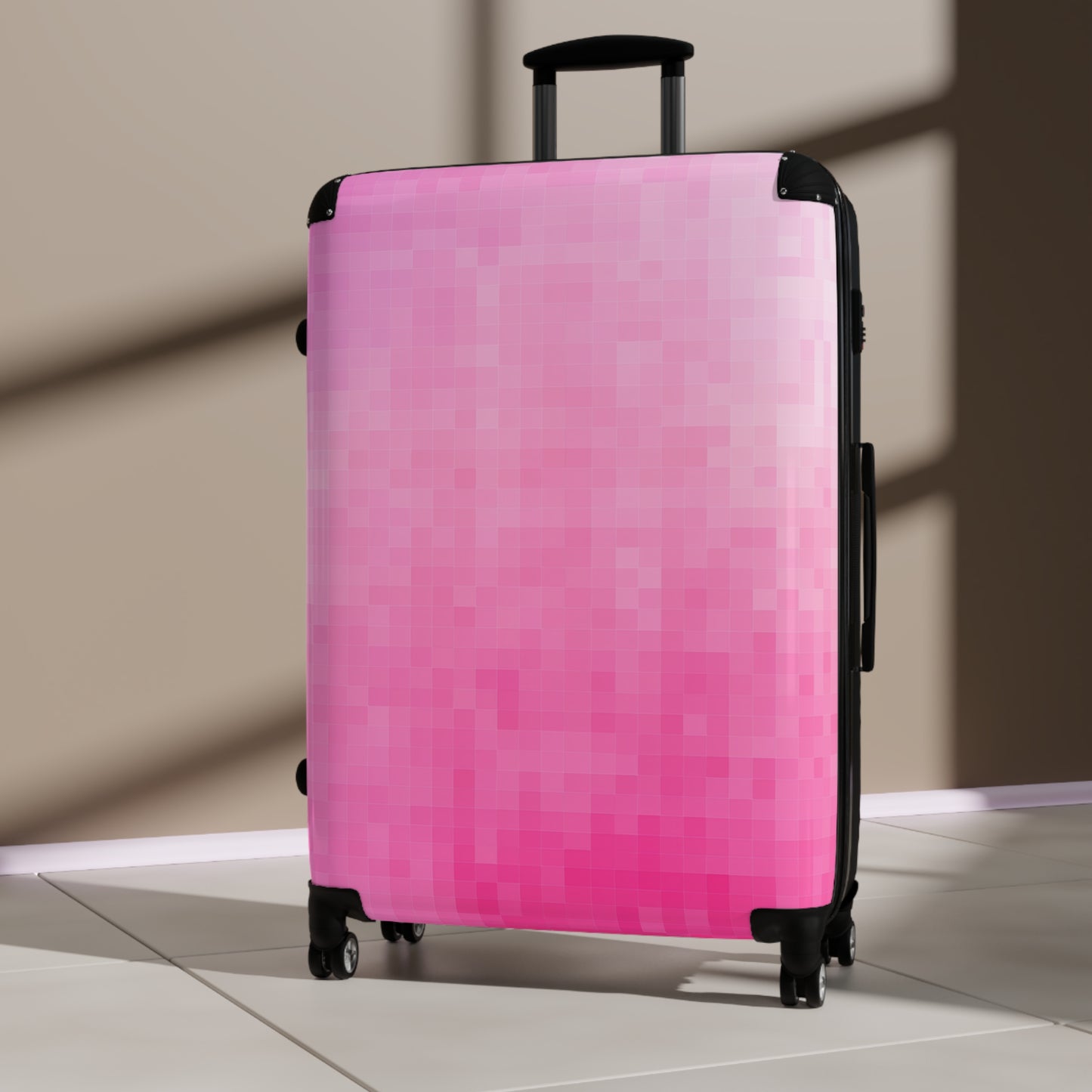 Suitcase 3 Sizes - Pink Matrix