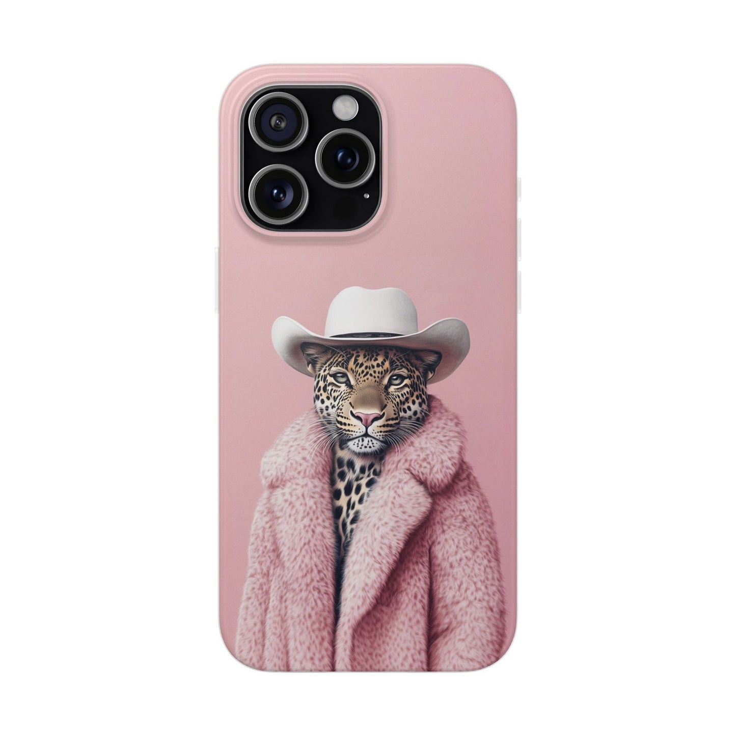 Leopard Fur Coat - Flexi Case