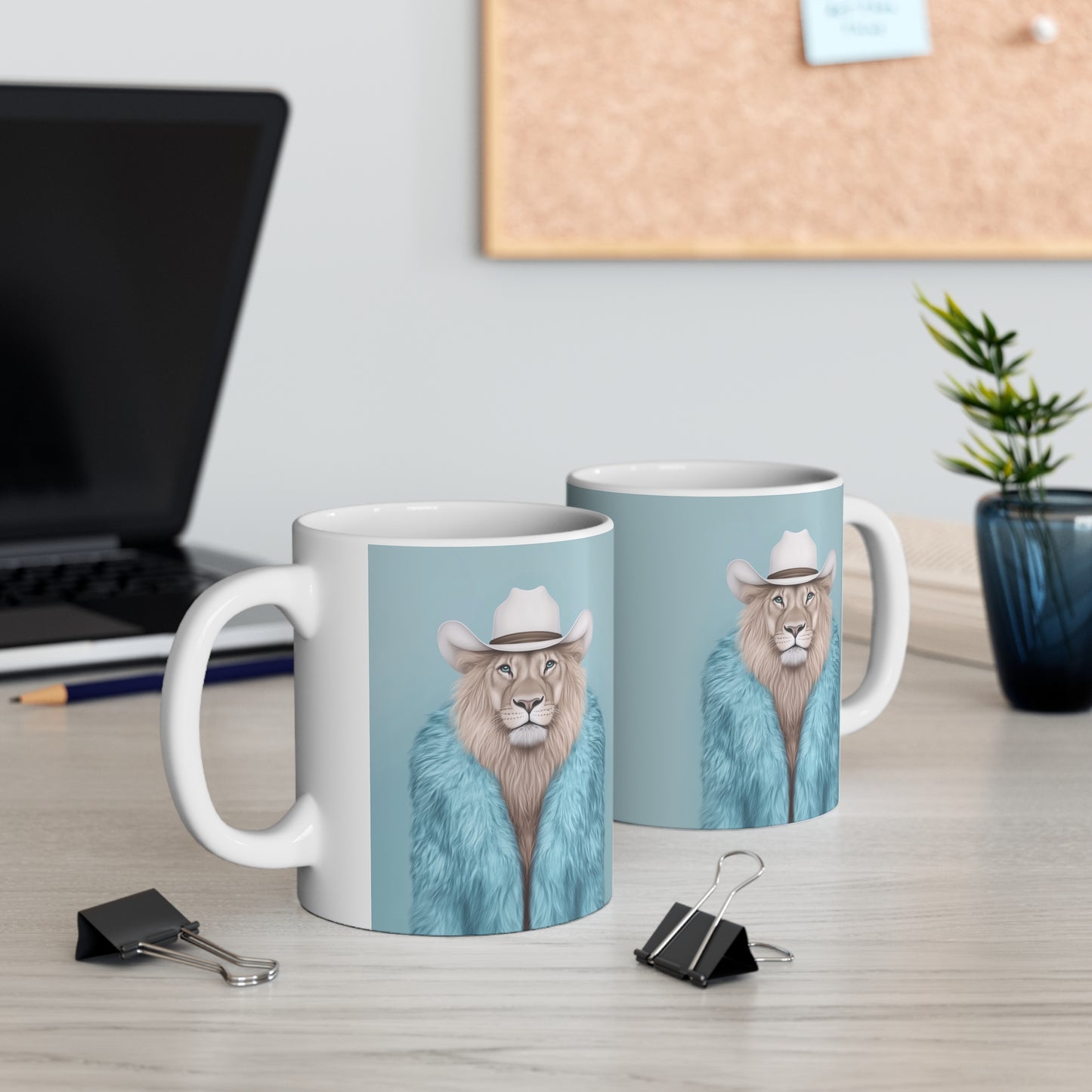 Coffee Mug - Cool Cat - Lion in Fur Coat