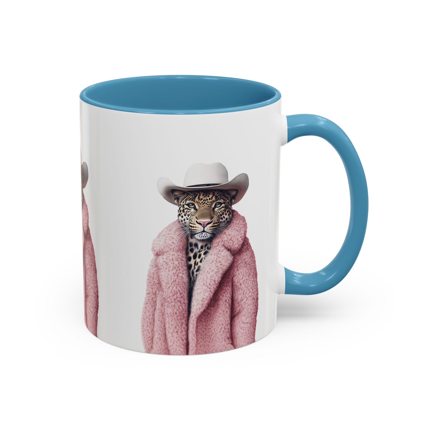 Accent Coffee Mug - Cool Cat Leopard