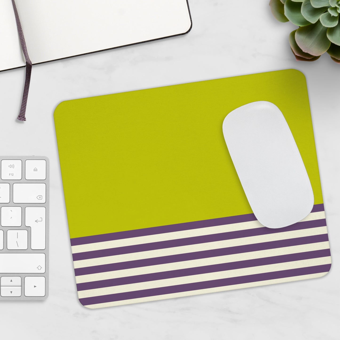 Premium Mouse Pad - Green Stripped