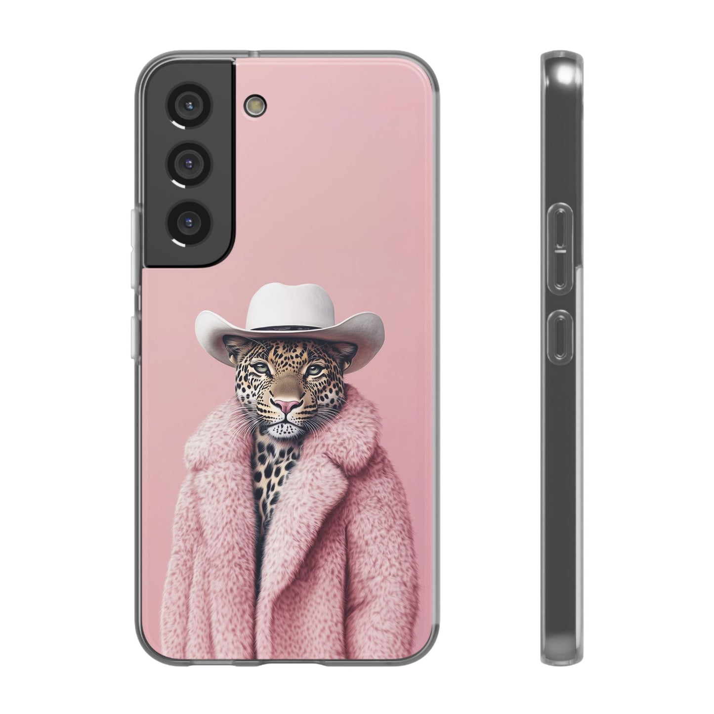 Leopard Fur Coat - Flexi Case