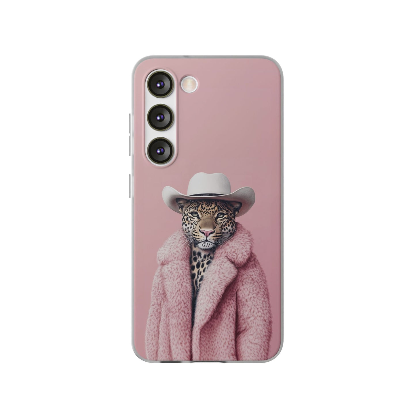 Leopard Fur Coat - Flexi Case