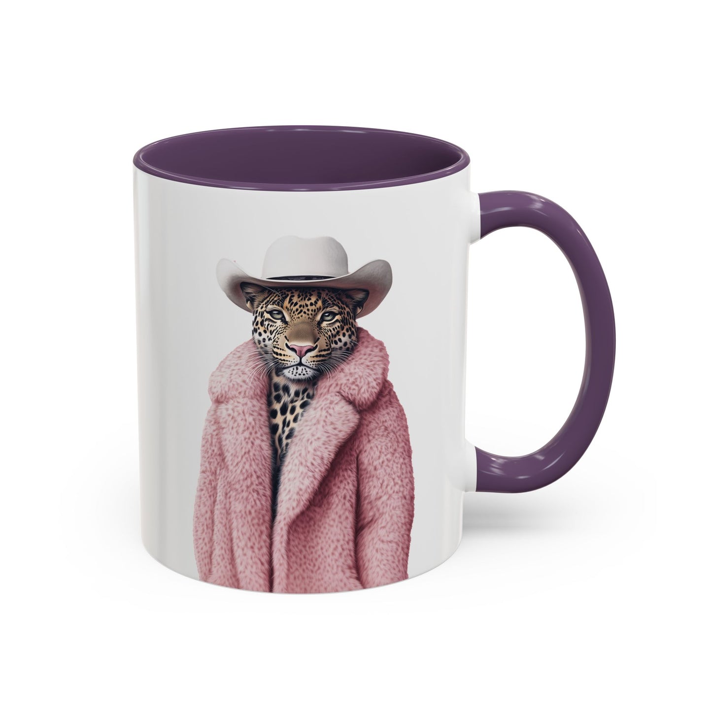 Coffee Mug - Cool Cat in Pink Fur