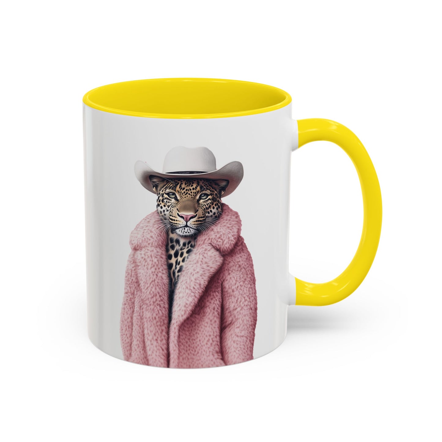 Coffee Mug - Cool Cat in Pink Fur
