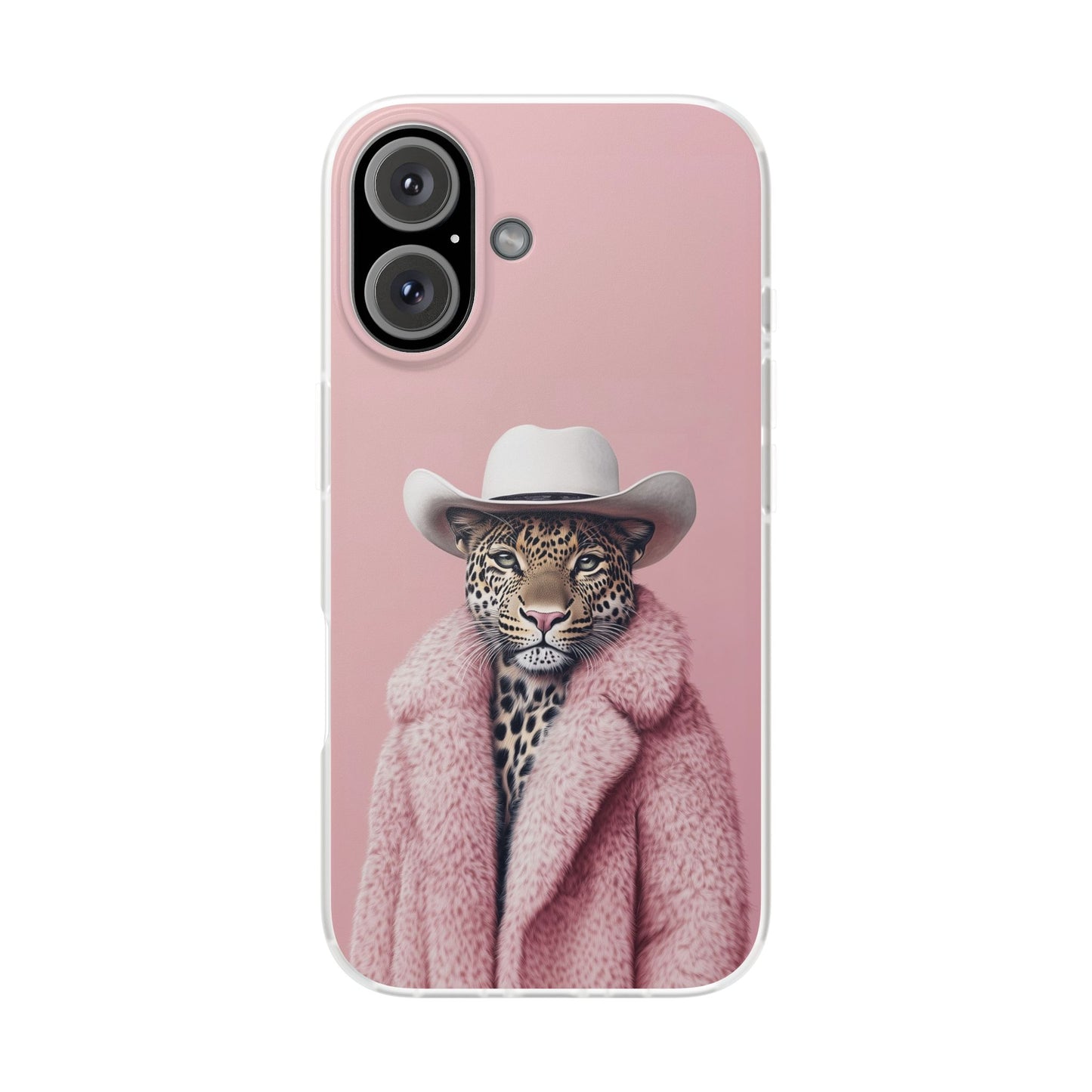 Leopard Fur Coat - Flexi Case
