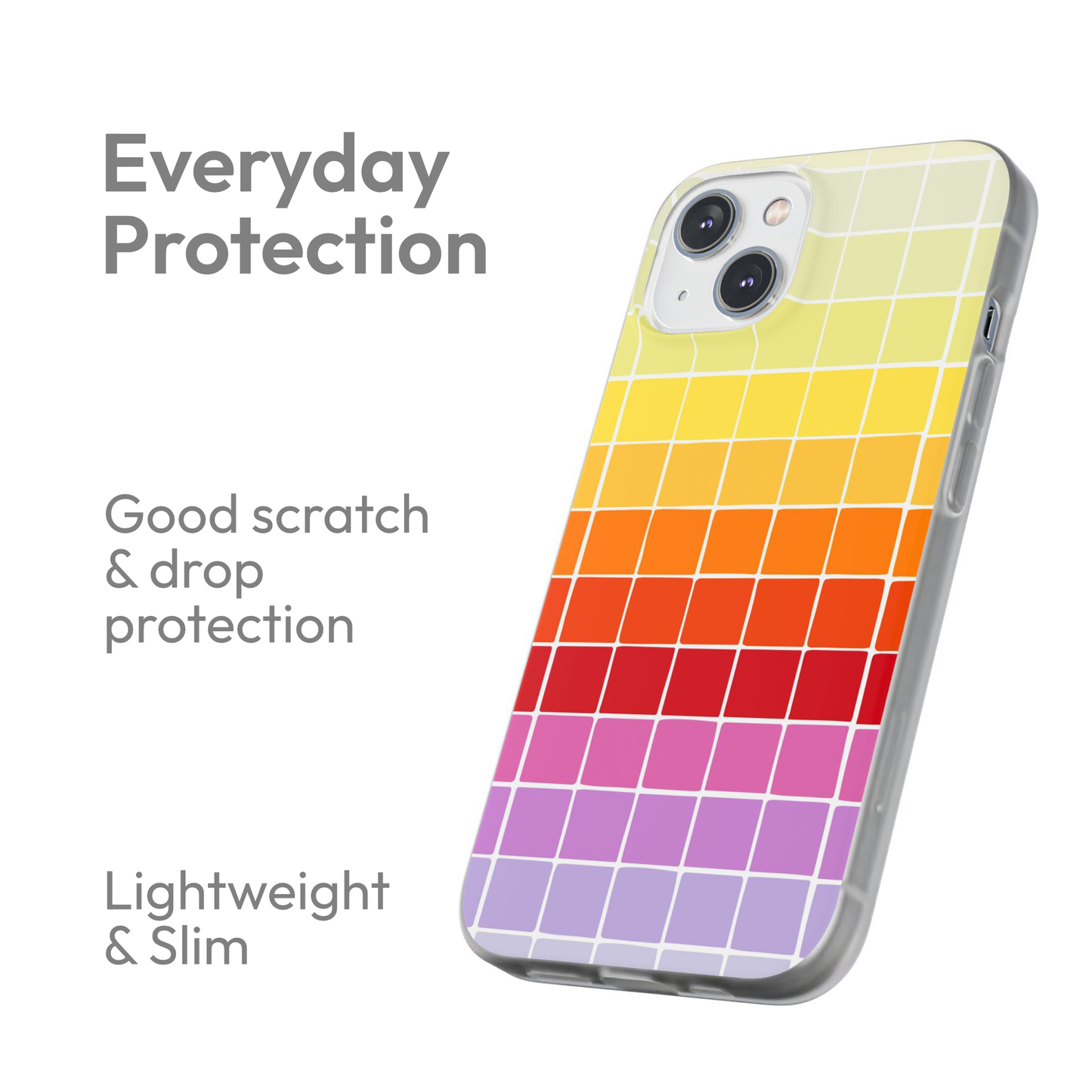 Colourful Squares - Flexi Case
